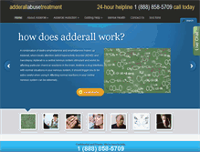Tablet Screenshot of adderallabusetreatment.com